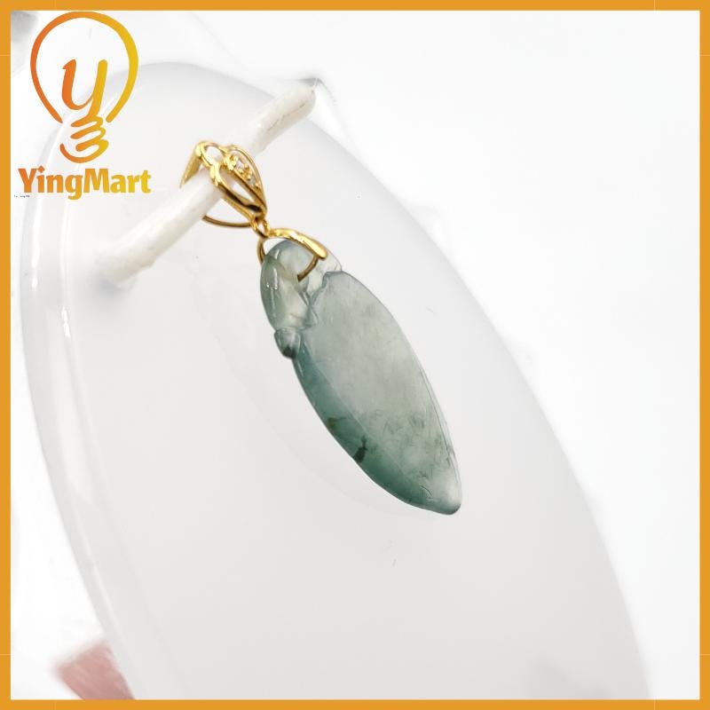 Natural Grade A Jadeite Chinese Ruyi Pendant, Lucky Pendant, Jade Necklace Pendant, Jewerly Supplies