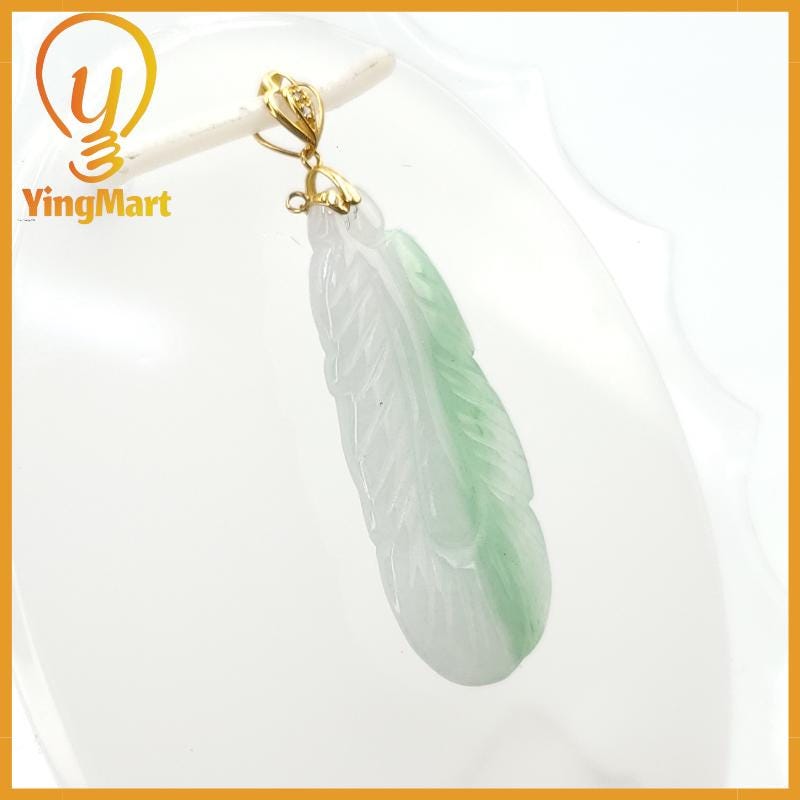 Natural Jade Leaf Pendant 100% Genuine Jadeite Real Jade Type A Grade A Hand Carved, Lucky Pendant, Jade Necklace Pendant, Jewerly Supplies