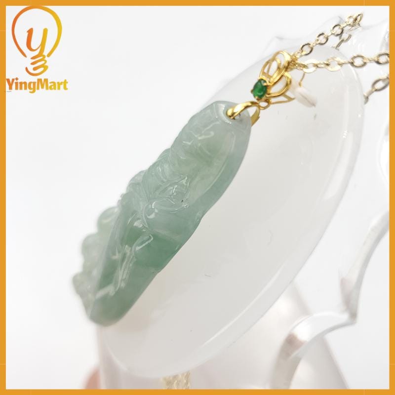 Guan Yin Jadeite Jade Pendant, Natural Grade A Jade Burmese Burma Gemstones Jewelry, Lucky Pendant, Jade Necklace Pendant, Jewerly Supplies