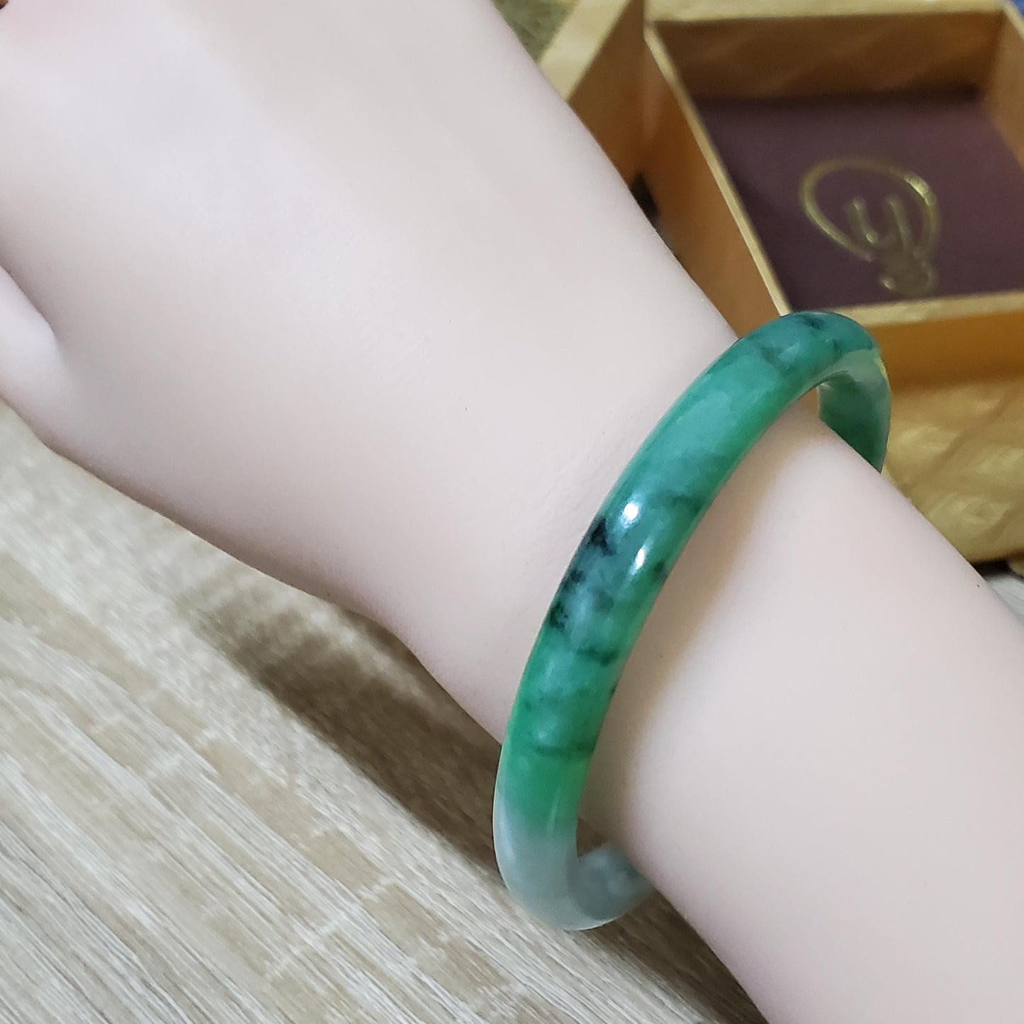 High Quality 48–72mm Natural-Colour Jade White Green YingMart Bangle Gift for Mom Grandma Sister Mens Feng Shui Personalized