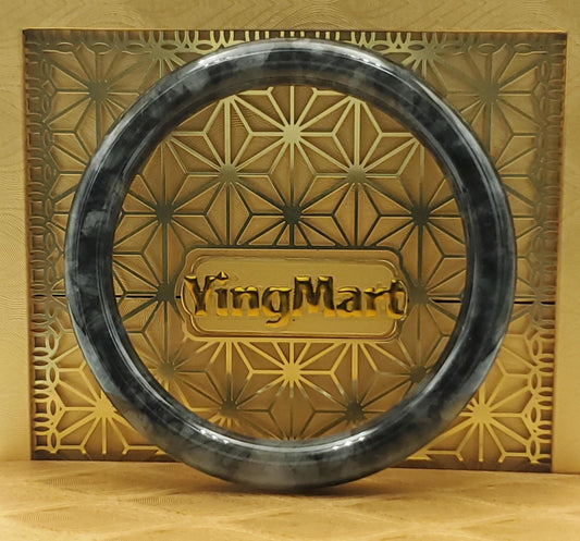 High Quality 48–72mm Jadeite Jade Grey White Black Bangle Gift for Her Grandma Mother Mens Sister Feng Shui Personalized