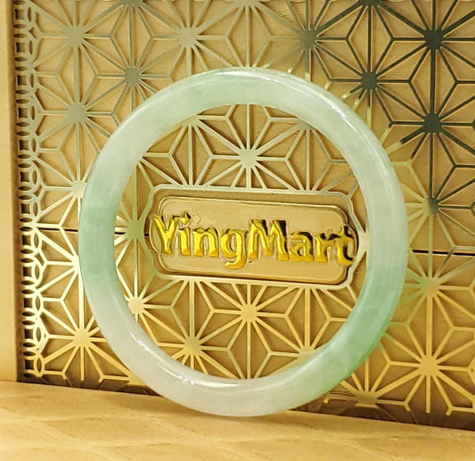 High Quality 48–72mm Natural-Colour Jade Green White Bangle Bracelets Gift for Her Mom Grandma Feng Shui Personalized Jewelry