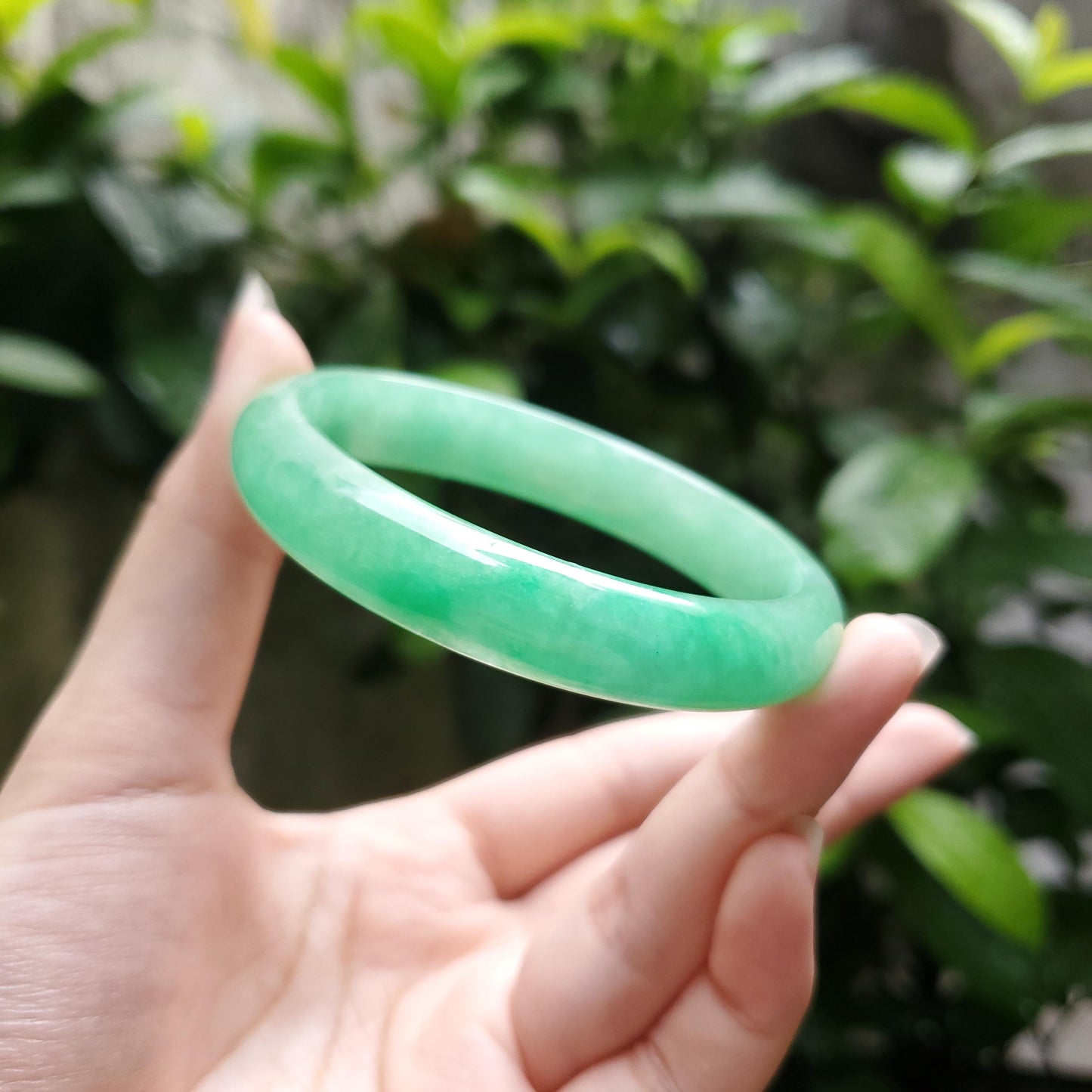 High Quality 48–72mm Jadeite Jade Green YingMart Bangle, Gift for Her, Mens, Grandma, Sister, Feng Shui, Personalized