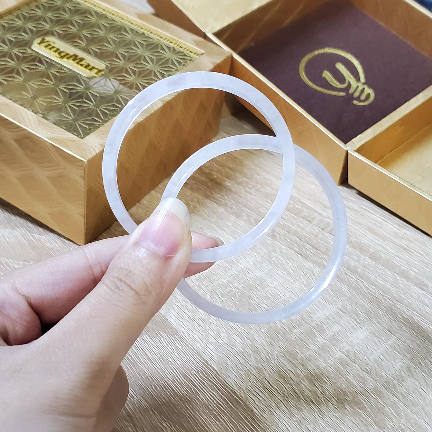 High Quality 48–60mm Jadeite Jade Green YingMart Bangle Bracelets Gift for Her Feng Shui Sister Personalized Grandma Burmese - Best Price