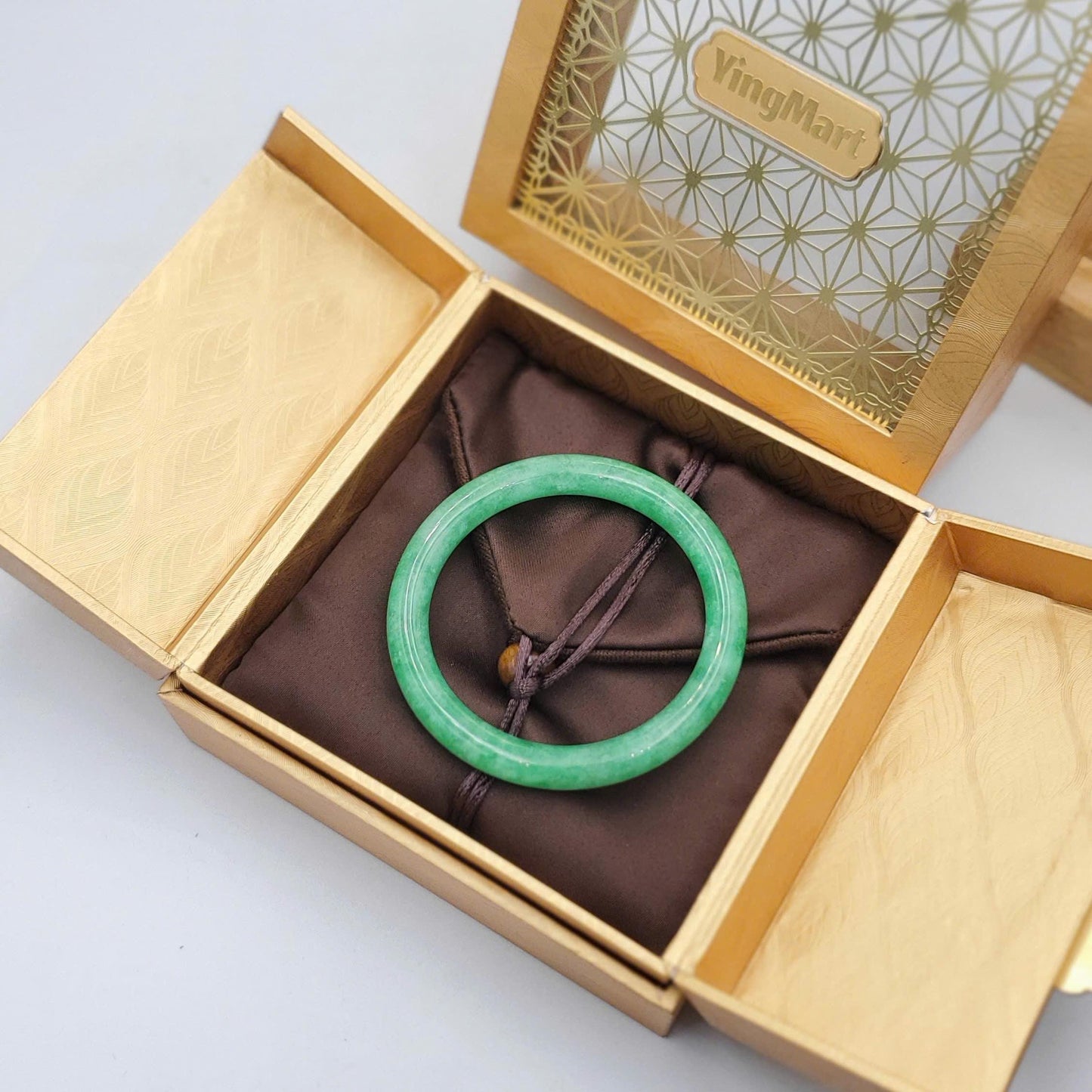 High Quality 48β60mm Aquamarine Light Blue Round YingMart Bangle, Gift for Sister, Grandma, Gemstone, Womens, Personalized Jewelry