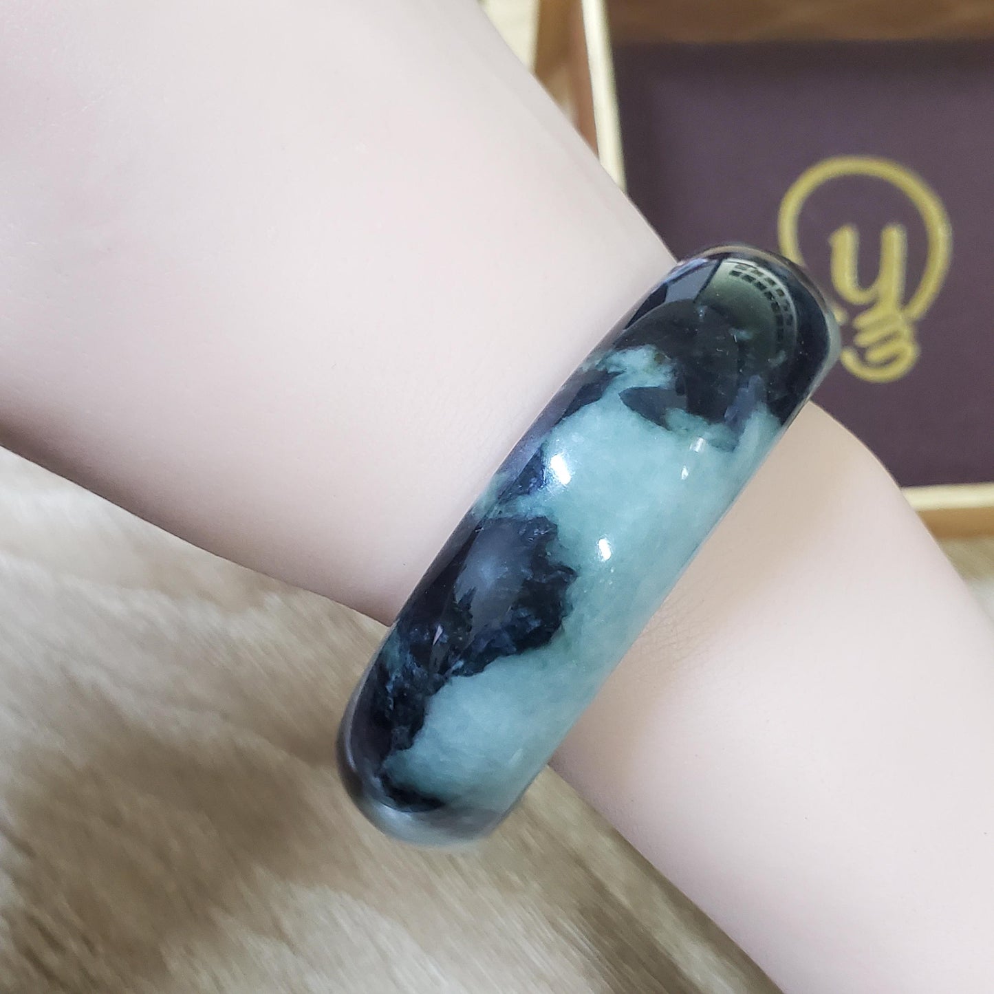 High Quality 48–72mm Jadeite Jade Green White Black YingMart Bangle Gift for Her Mom Sister Grandma Mens Feng Shui Personalized