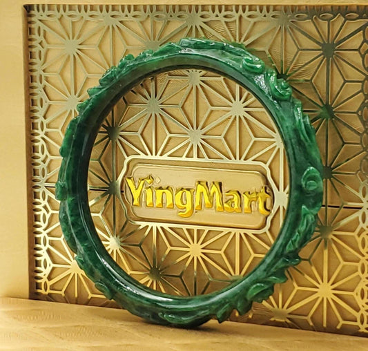 High Quality 52–54mm Jadeite Jade Green Bangle Gift for Her Grandma Mother Sister Mens Feng Shui Personalized