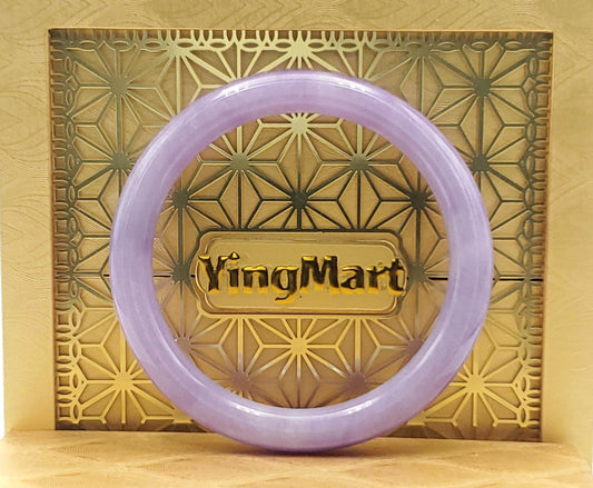 High Quality 48–72mm Jadeite Jade Purple YingMart Bangle Bracelets Gift for Her Mom Feng Shui Grandma Sister Mens