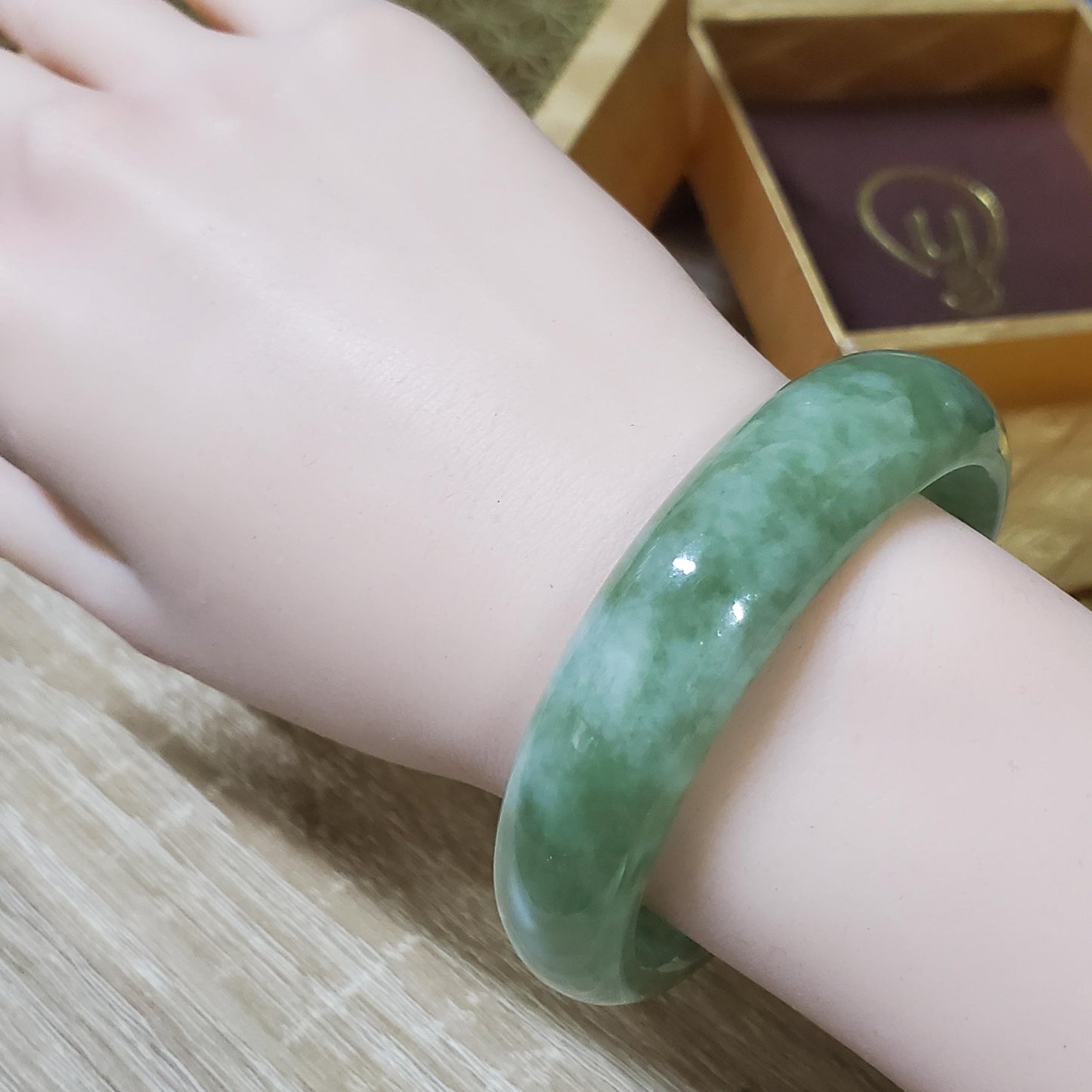 High Quality 48–60mm Jadeite Jade Olive Green YingMart Bangle Grandma Gift for Her Sister Mens Personalized Feng Shui Jewelry