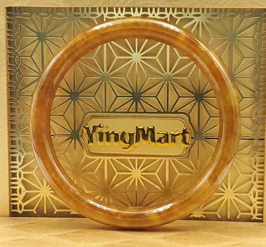 High Quality 48–72mm Jadeite Jade Orange YingMart Bangle Bracelets Gift for Her Mom Feng Shui Grandma Sister Mens