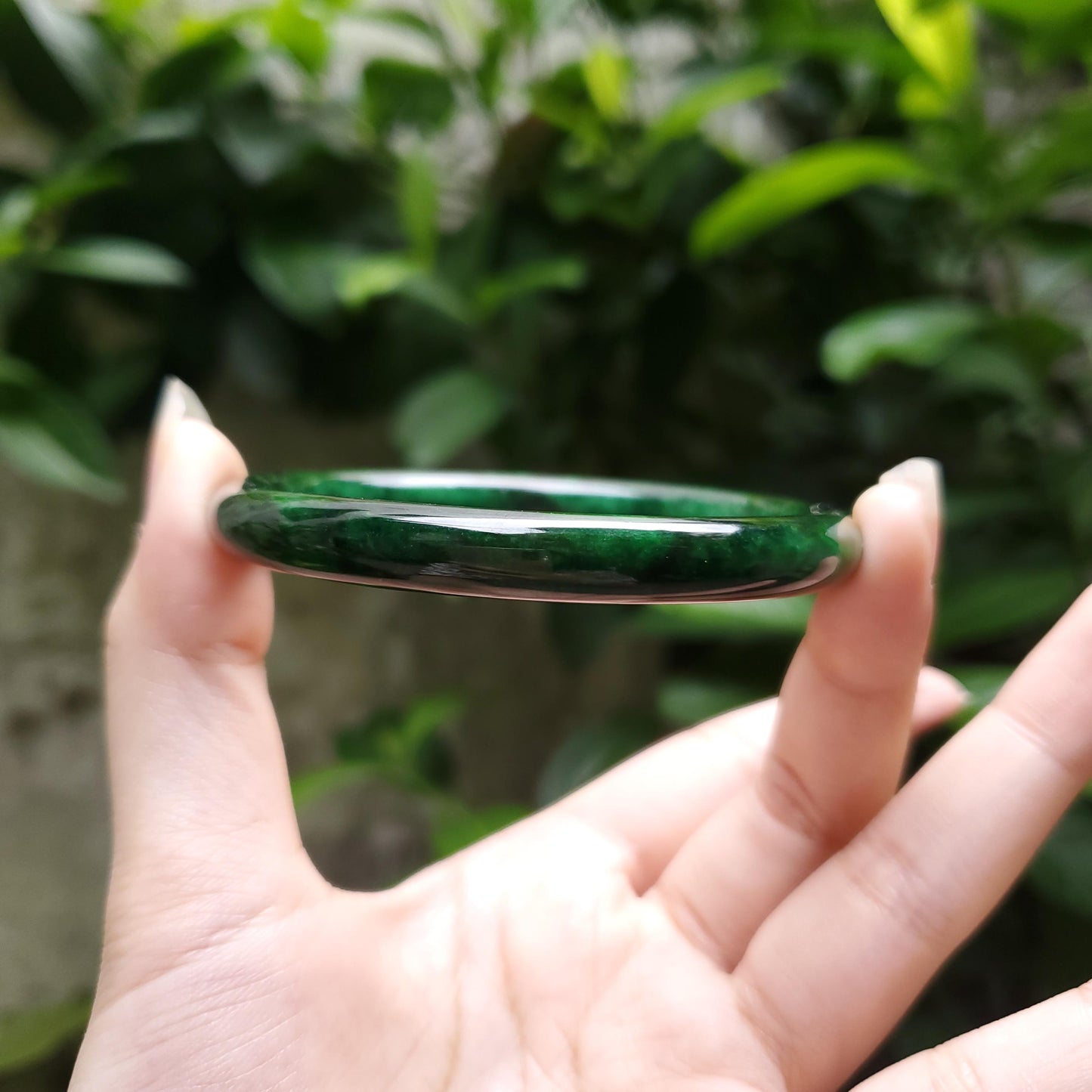 Jade Bangle 48-60mm up | Yingmart Dark Green Jade Jadeite Bracelet for Men, Women, Grandmother, Sister – Vintage Elegance