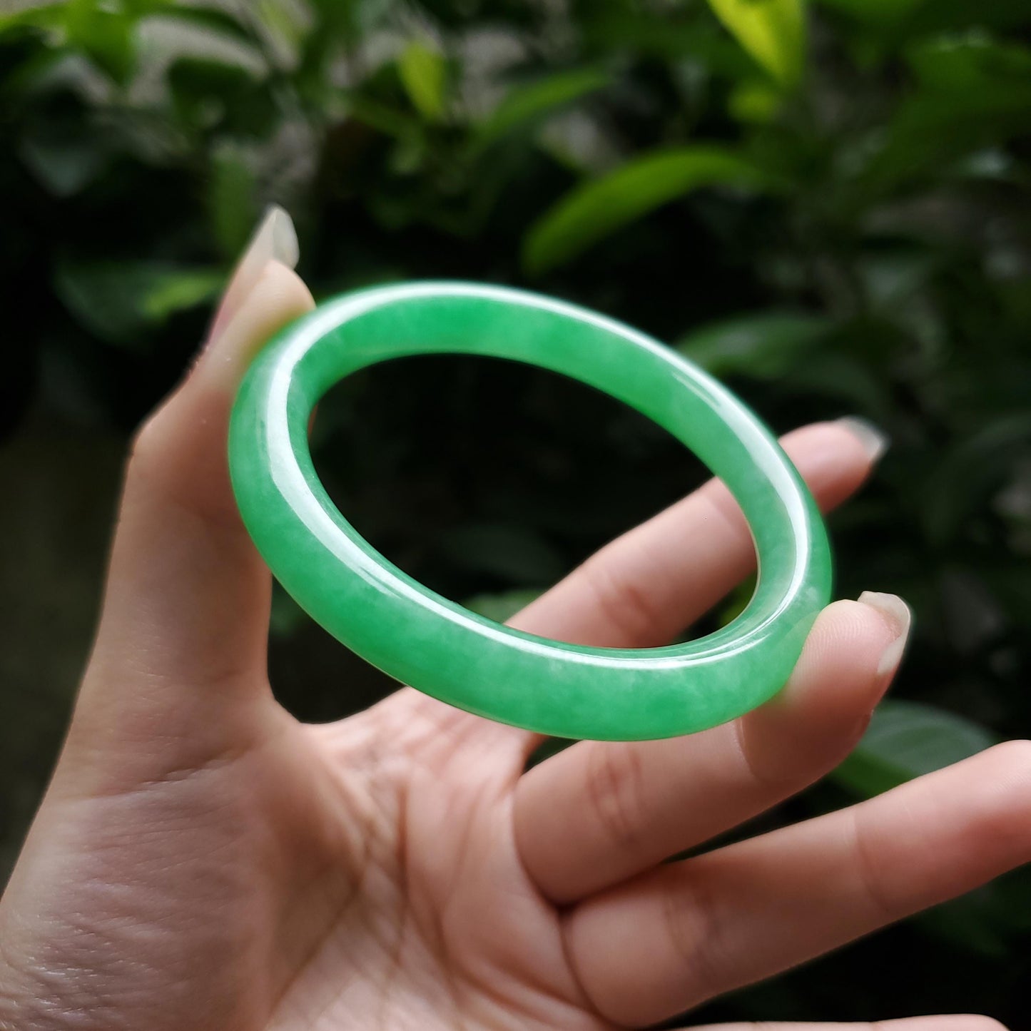 High Quality 48–72mm Jadeite Jade Green YingMart Bangle Bracelets Gift for Her Mom Feng Shui Grandma Sister Mens