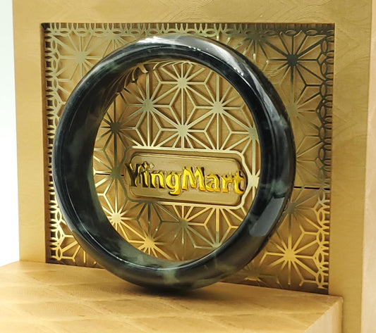 High Quality 48–72mm Jadeite Jade Green White Black YingMart Bangle Gift for Her Mom Sister Grandma Mens Feng Shui Personalized