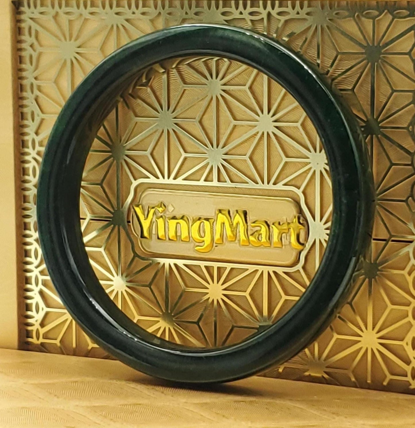 High Quality 48β72mm Jadeite Jade Dark Green YingMart Bangle Bracelets Burmese Gift for Her Grandma Personalized