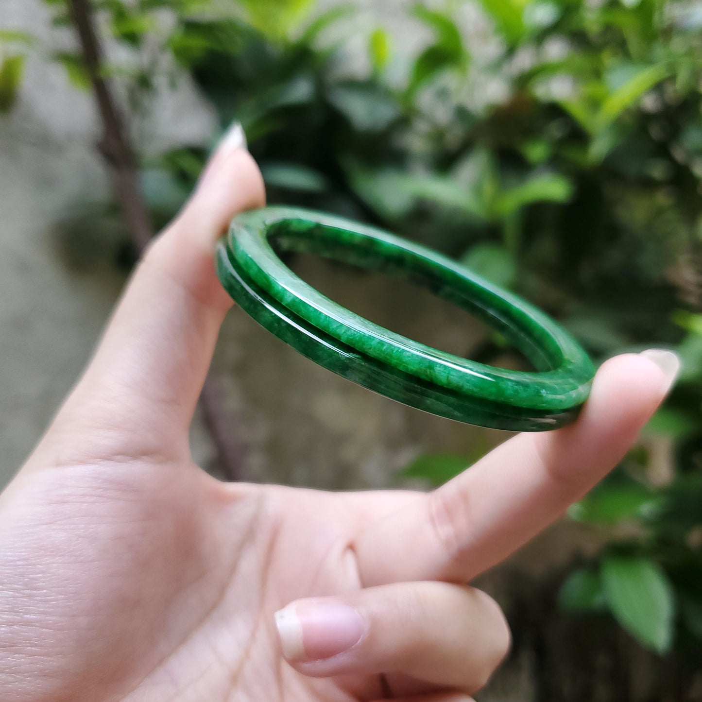 High Quality 48–72mm Jadeite Jade Green Bangle Gift for Her Mom Grandma Feng Shui Personalized Bracelets Jewelry
