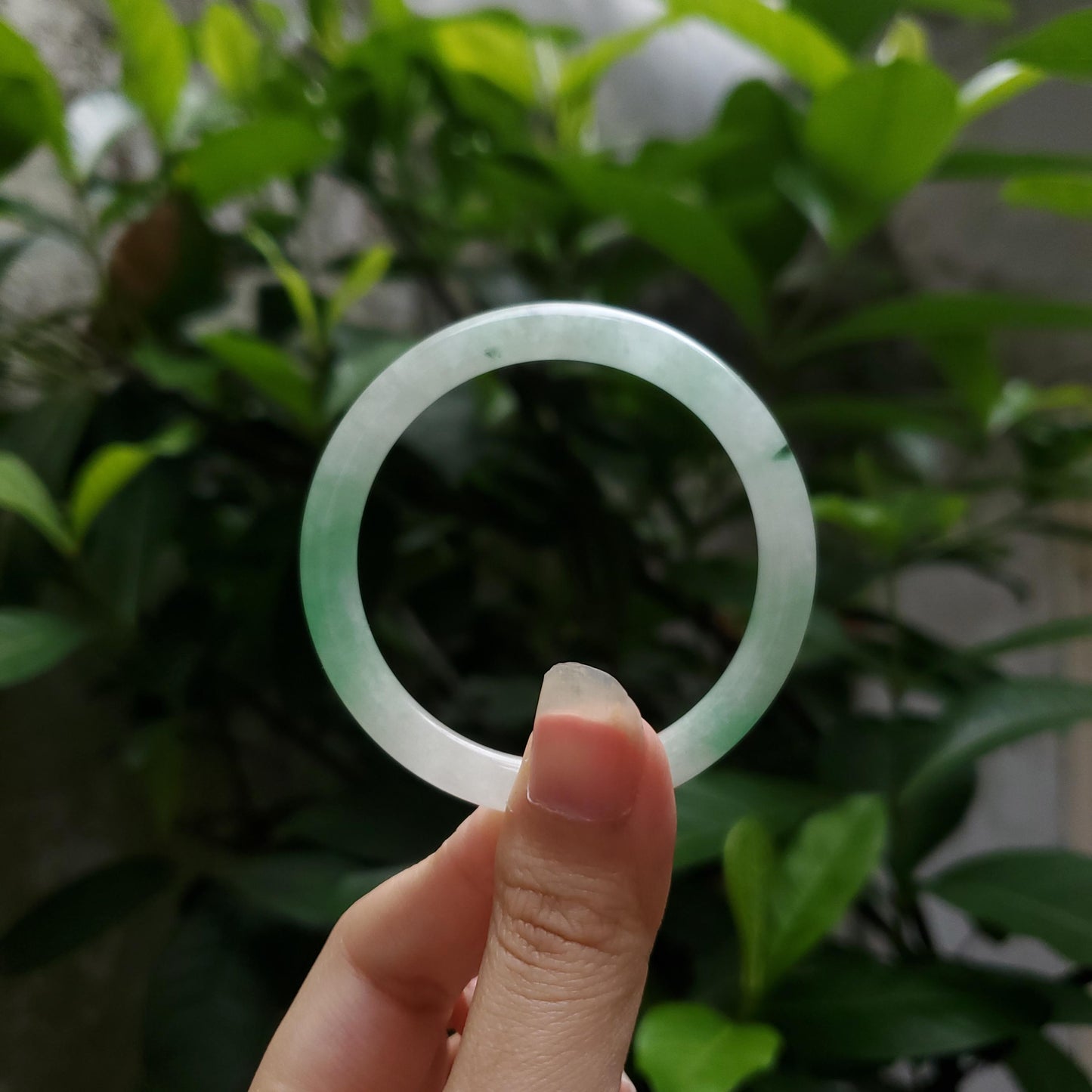 High Quality 48–72mm Natural-Colour Jade Green White Bangle Bracelets Gift for Her Mom Grandma Feng Shui Personalized Jewelry