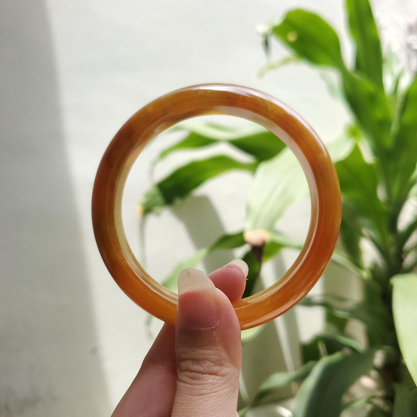 High Quality 48–72mm Jadeite Jade Light to Medium Yellow YingMart Burmese Bangle Bracelets Gift for Her Mother Sister Mens Feng Shui Grandma
