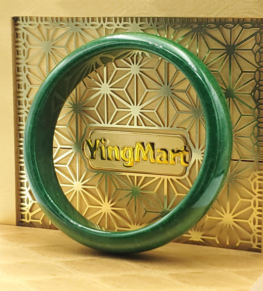 High Quality 48–72mm Jadeite Jade Green YingMart Gift for Her Grandmother Sister Mother Mens Feng Shui Personalized Bangle Bracelets