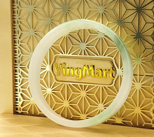 High Quality 48–72mm Natural-Colour Jade White Green Bangle Bracelets Gift for Her Mom Grandma Feng Shui Personalized Jewelry