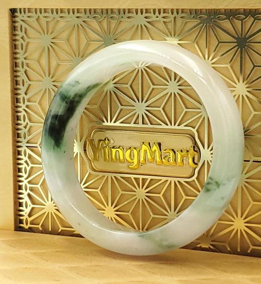 Jade Bangle 48-60mm up | Yingmart White To Dark Green Jade Jadeite Bracelet for Men, Women, Grandmother, Sister – Vintage Elegance