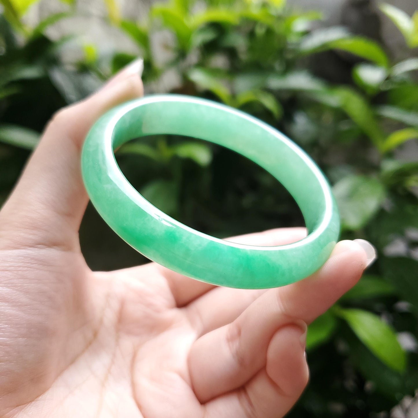 High Quality 48–72mm Jadeite Jade Green YingMart Bangle, Gift for Her, Mens, Grandma, Sister, Feng Shui, Personalized