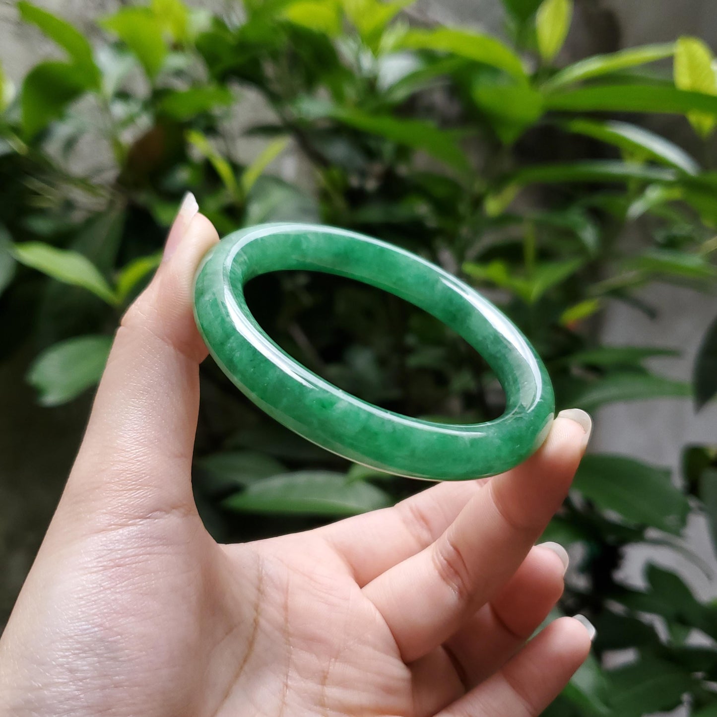 High Quality 48–72mm Jadeite Jade Green YingMart Bangle Bracelets Gift for Her Grandma Sister Mom Mens Feng Shui Personalized Jewelry
