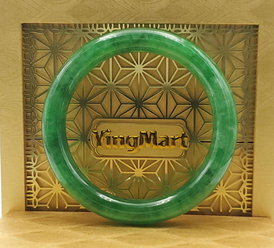 High Quality 48–72mm Jadeite Jade Green YingMart Bangle Bracelets Gift for Her Grandma Sister Mom Mens Feng Shui Personalized Jewelry
