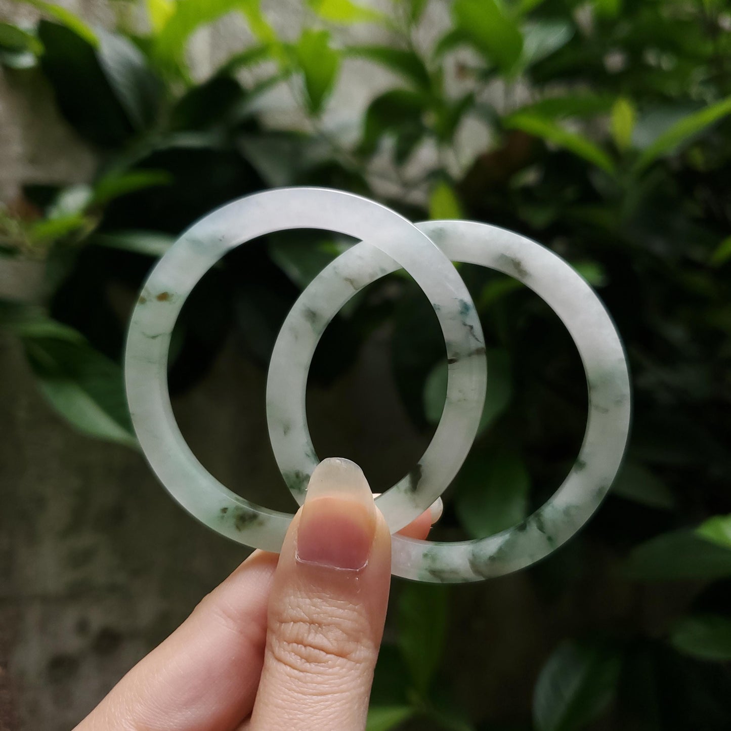 High Quality 48–72mm Natural-Colour Jade White Floating Green Black YingMart Bangle Jadeite Gift for Her Mom Mens Grandma Feng Shui