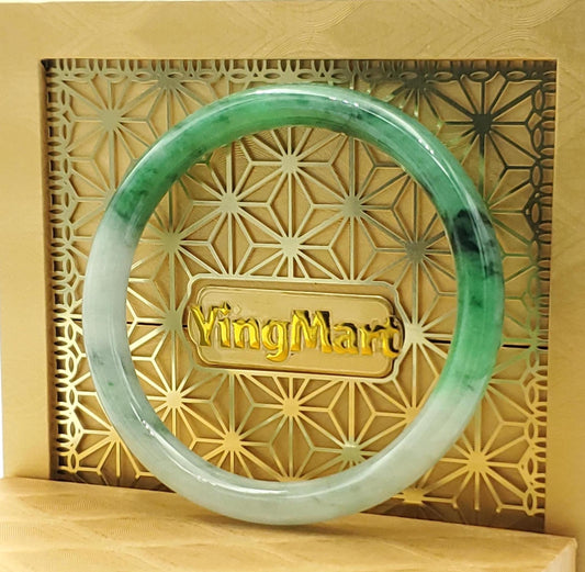 High Quality 48–72mm Natural-Colour Jade White Green YingMart Bangle Gift for Mom Grandma Sister Mens Feng Shui Personalized