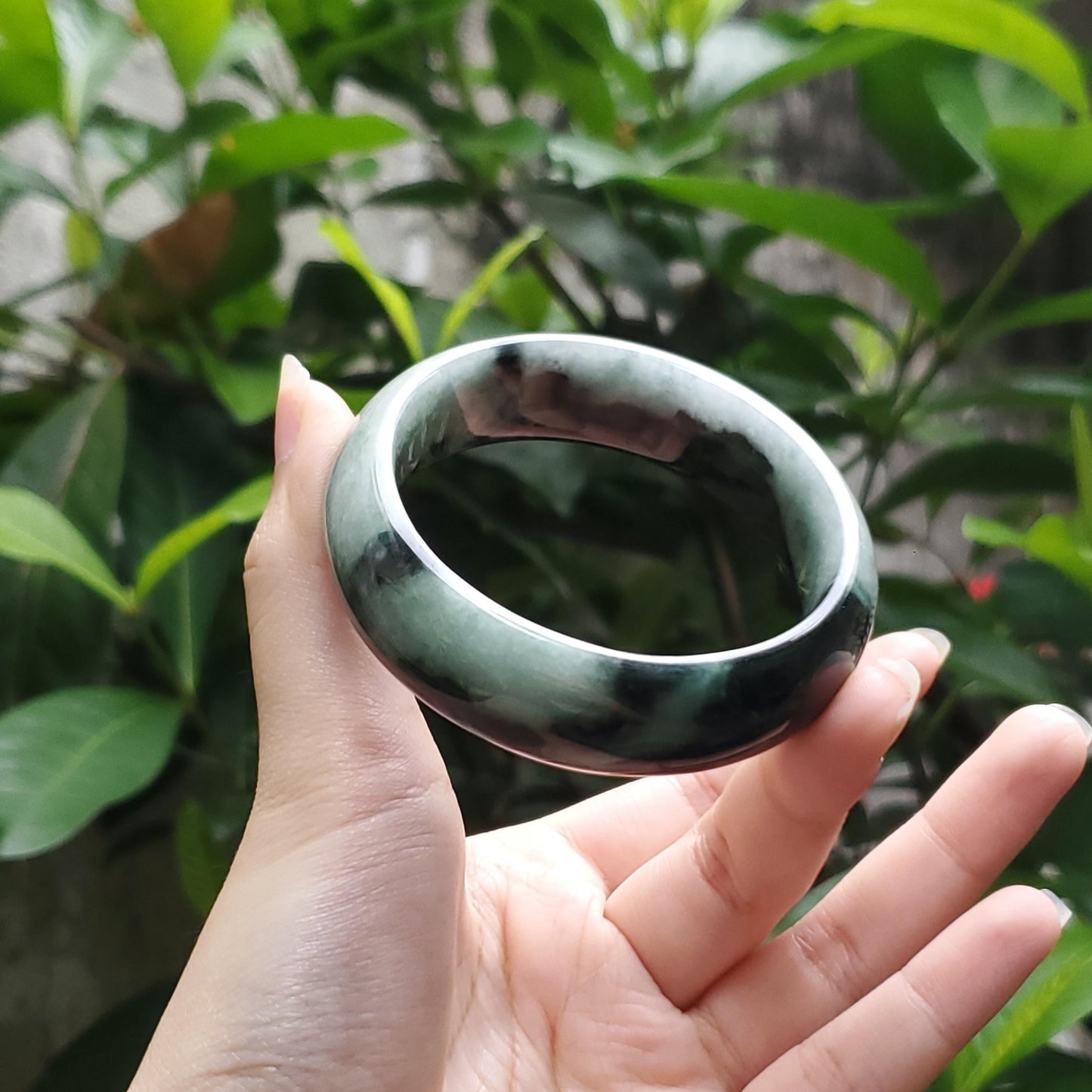 High Quality 48–72mm Jadeite Jade Green White Black YingMart Bangle Gift for Her Mom Sister Grandma Mens Feng Shui Personalized