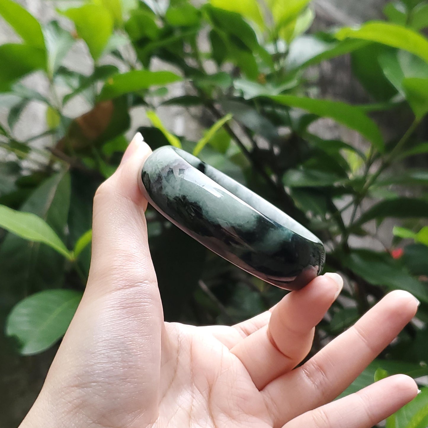 High Quality 48–72mm Jadeite Jade Green White Black YingMart Bangle Gift for Her Mom Sister Grandma Mens Feng Shui Personalized