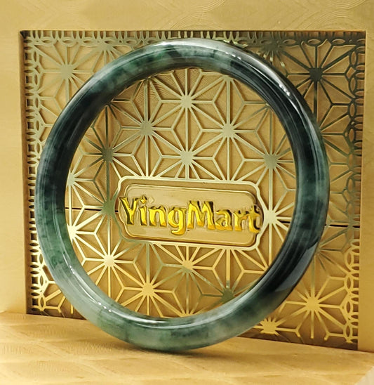 High Quality 48–72mm Natural-Colour Jade White to Dark Green Black Bangle Gift for Her Mom Grandma Feng Shui Personalized Jewelry