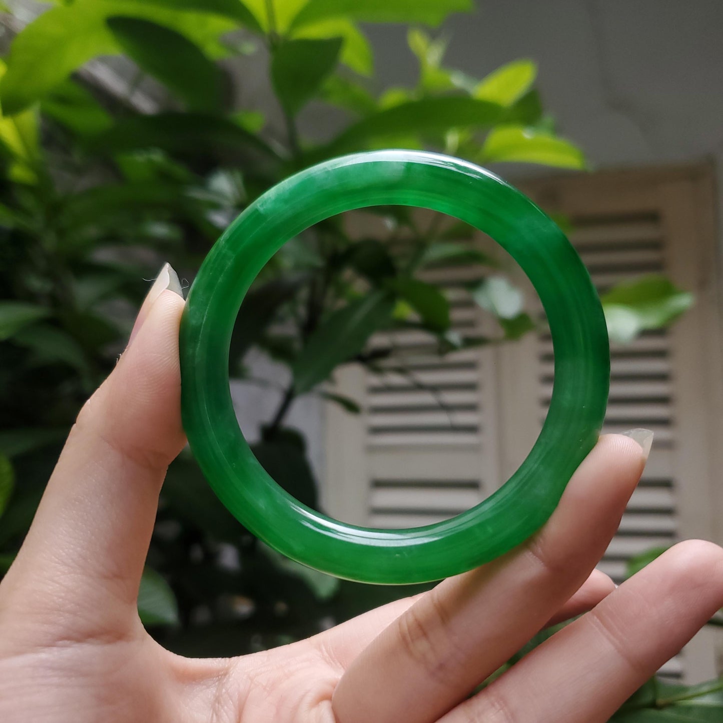 High Quality 48–72mm Jadeite Jade Green YingMart Bangle Bracelets Gift for Her Sister Feng Shui Grandma Mom