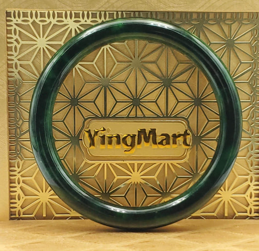 Jade Bangle 48-60mm up | Yingmart Dark Green Jade Jadeite Bracelet for Men, Women, Grandmother, Sister – Vintage Elegance