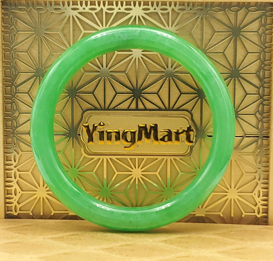 High Quality 48–72mm Jadeite Jade Green YingMart Bangle Bracelets Gift for Her Mom Feng Shui Grandma Sister Mens