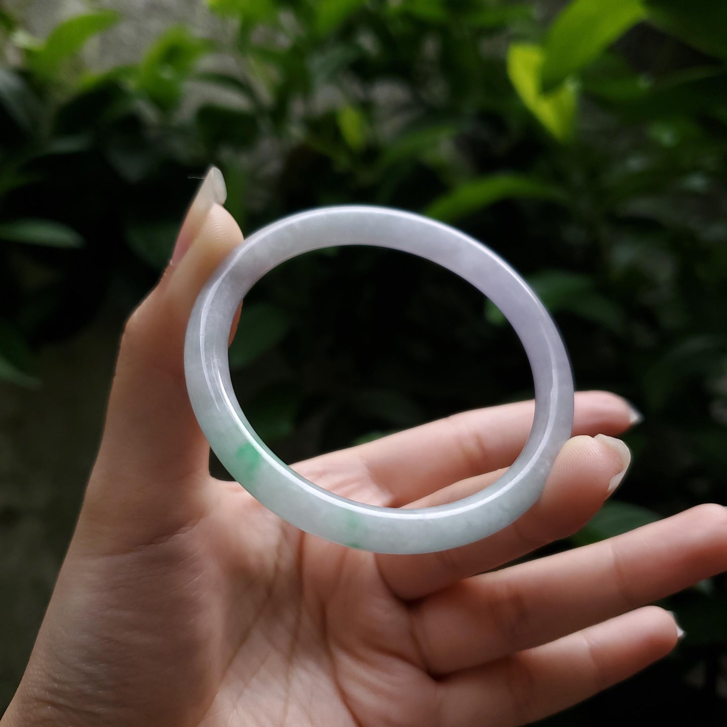 High Quality 48–72mm Natural-Colour Jade White Green YingMart Bangle Bracelets Gift for Her Feng Shui Mom Grandma Sister Mens