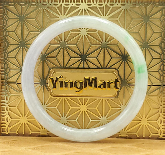High Quality 48–72mm Natural-Colour Jade White Green YingMart Bangle Bracelets Gift for Her Feng Shui Mom Grandma Sister Mens