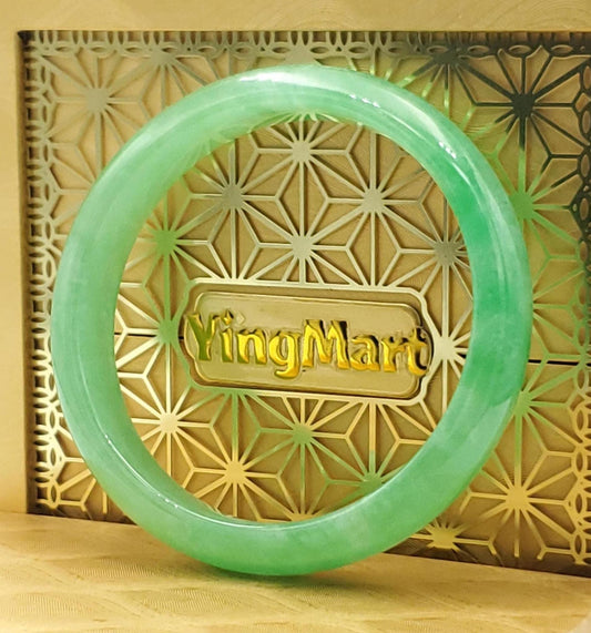 High Quality 48–72mm Jadeite Jade Green YingMart Bangle, Gift for Her, Mens, Grandma, Sister, Feng Shui, Personalized