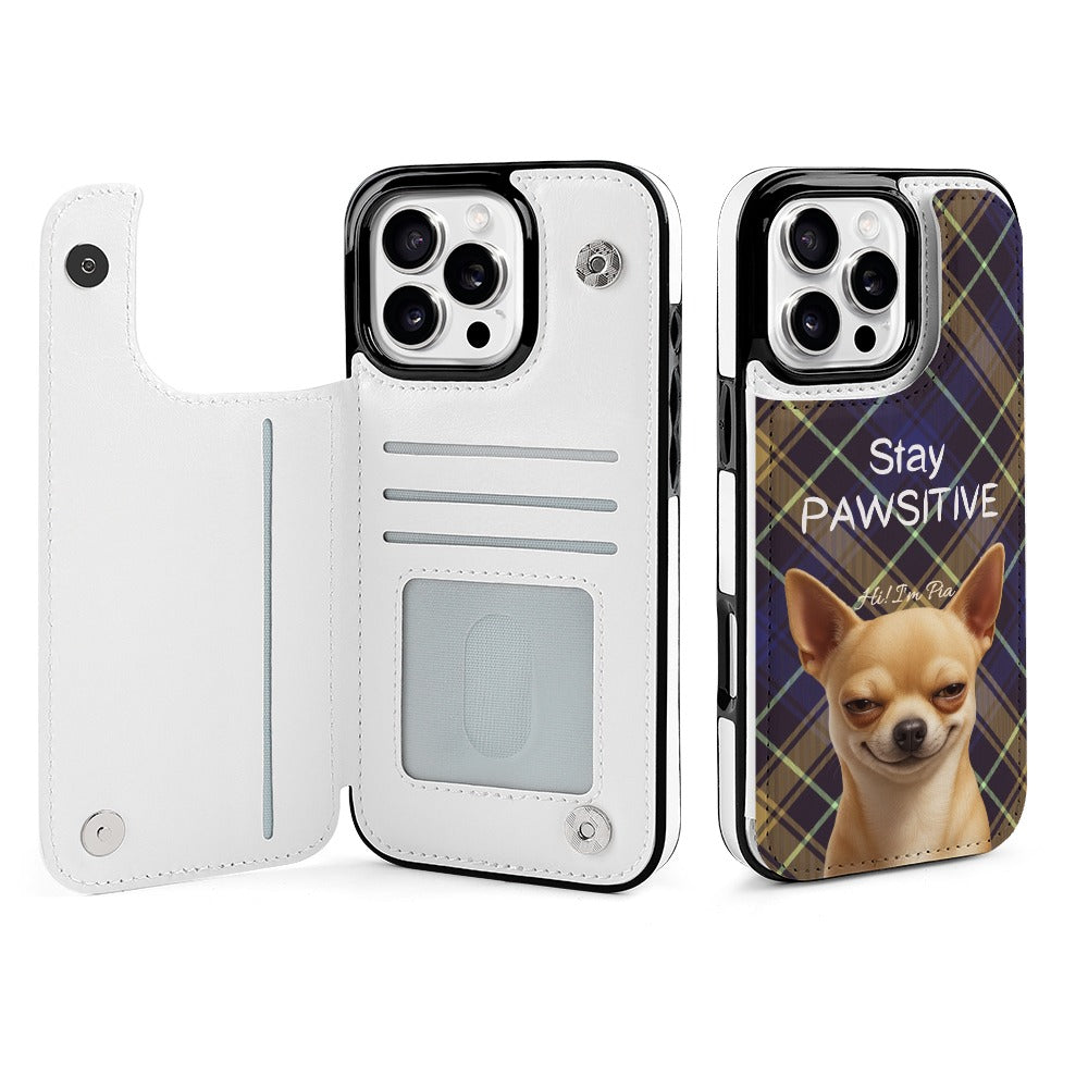 YingMart Stay PAWSITIVE Customized Pet Phone Case for Apple iPhone 16