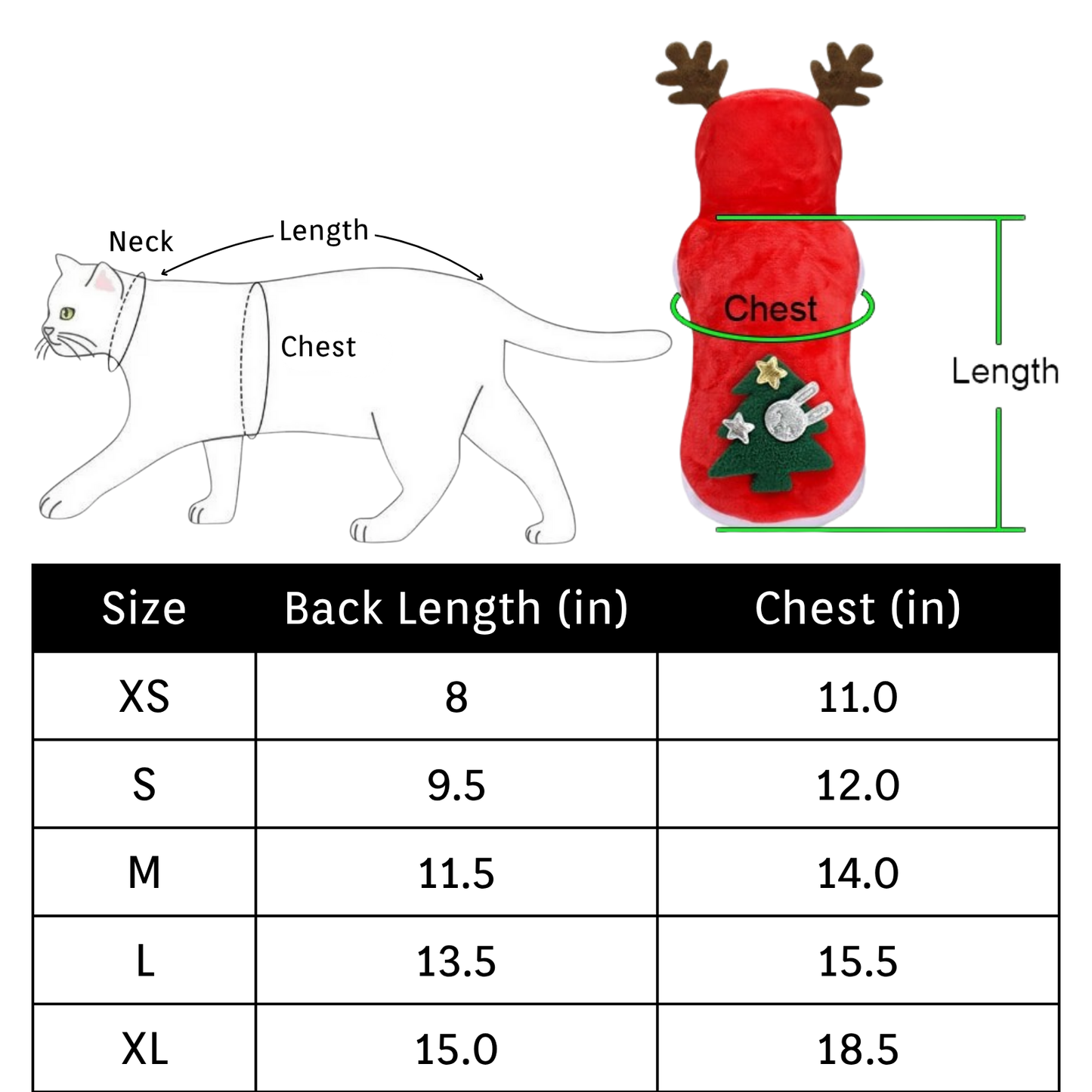 Santa Christmas Pet Costume Warm Jacket for Small Dogs Cats Winter Outfit Holiday Clothing