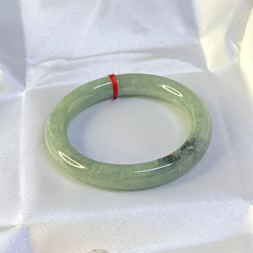 Yingmart 38-46mm Baby Size Green Natural Jadeite Jade Bangle Bracelet, Real Gemstone Bracelet, Vintage Jewelry, Birthday Gift