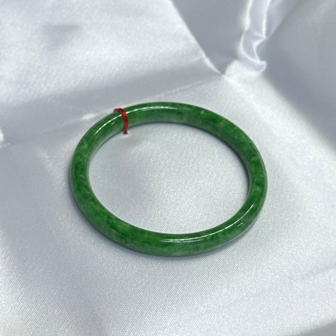 Yingmart 38-46mm Baby Size Green Natural Jadeite Jade Bangle Bracelet, Real Gemstone Bracelet, Vintage Jewelry, Birthday Gift