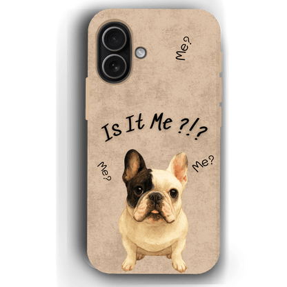 “Is It Me?” Design Custom Pet iPhone 17 Case by YingMart – Personalized Funny Portrait Design, Perfect Gift for Pet Lovers