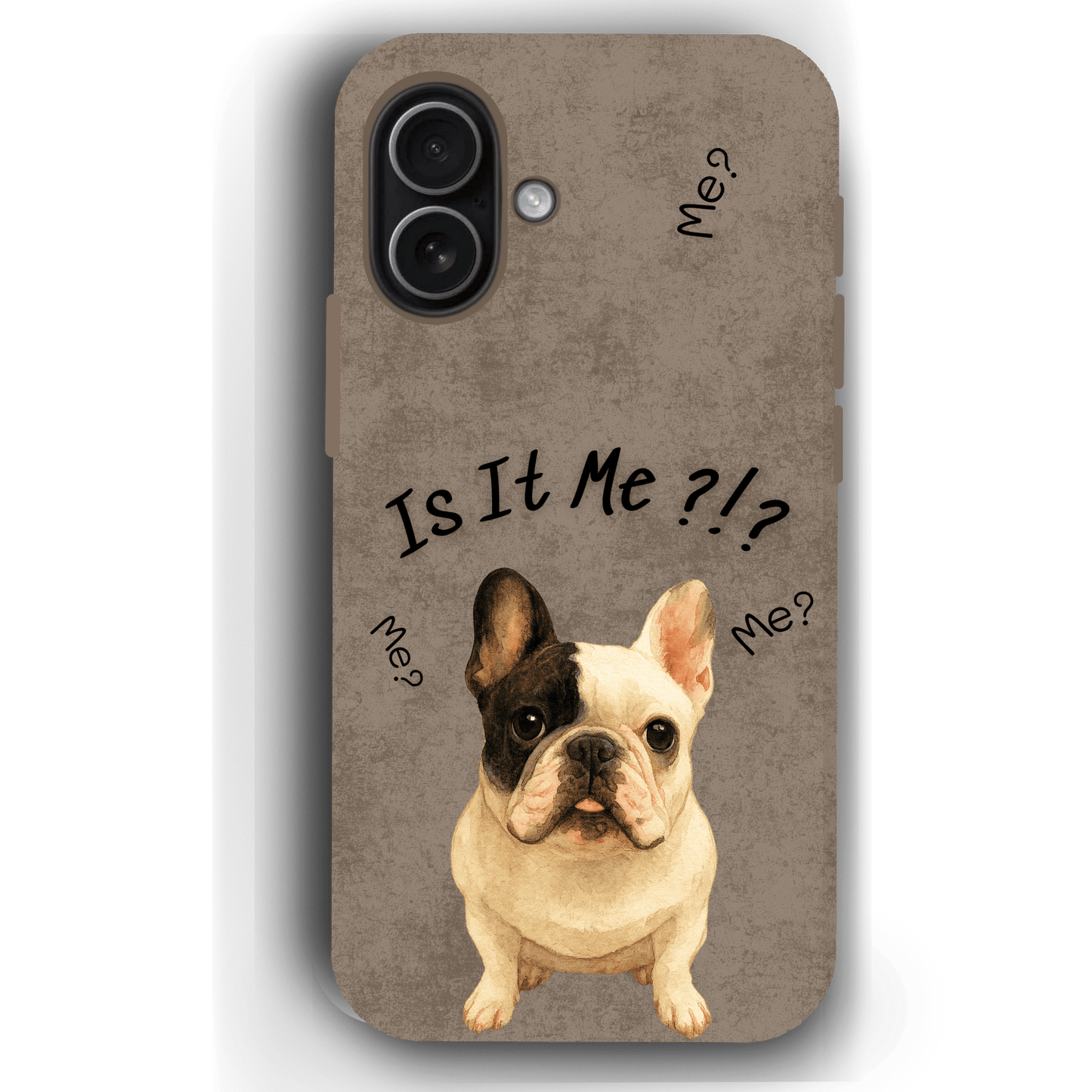 “Is It Me?” Design Custom Pet iPhone 17 Case by YingMart – Personalized Funny Portrait Design, Perfect Gift for Pet Lovers