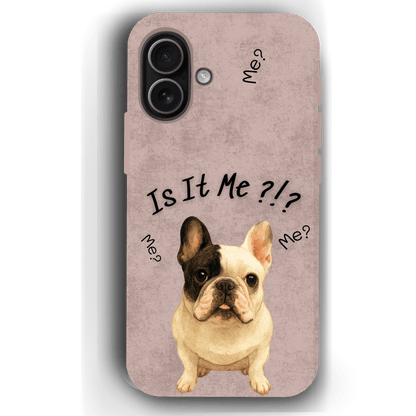 “Is It Me?” Design Custom Pet iPhone 17 Case by YingMart – Personalized Funny Portrait Design, Perfect Gift for Pet Lovers