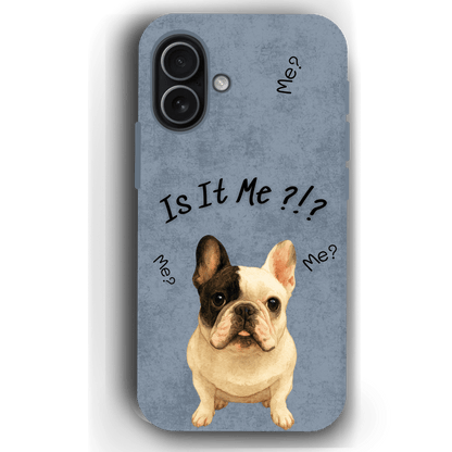 “Is It Me?” Design Custom Pet iPhone 17 Case by YingMart – Personalized Funny Portrait Design, Perfect Gift for Pet Lovers