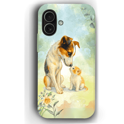 Custom Pet Phone Case for iPhone 17/17 Pro/17 Pro Max/17 Air by YingMart – Personalized Photo Pet Portrait (1-3 Pets), Protective Cover for Pet Lovers