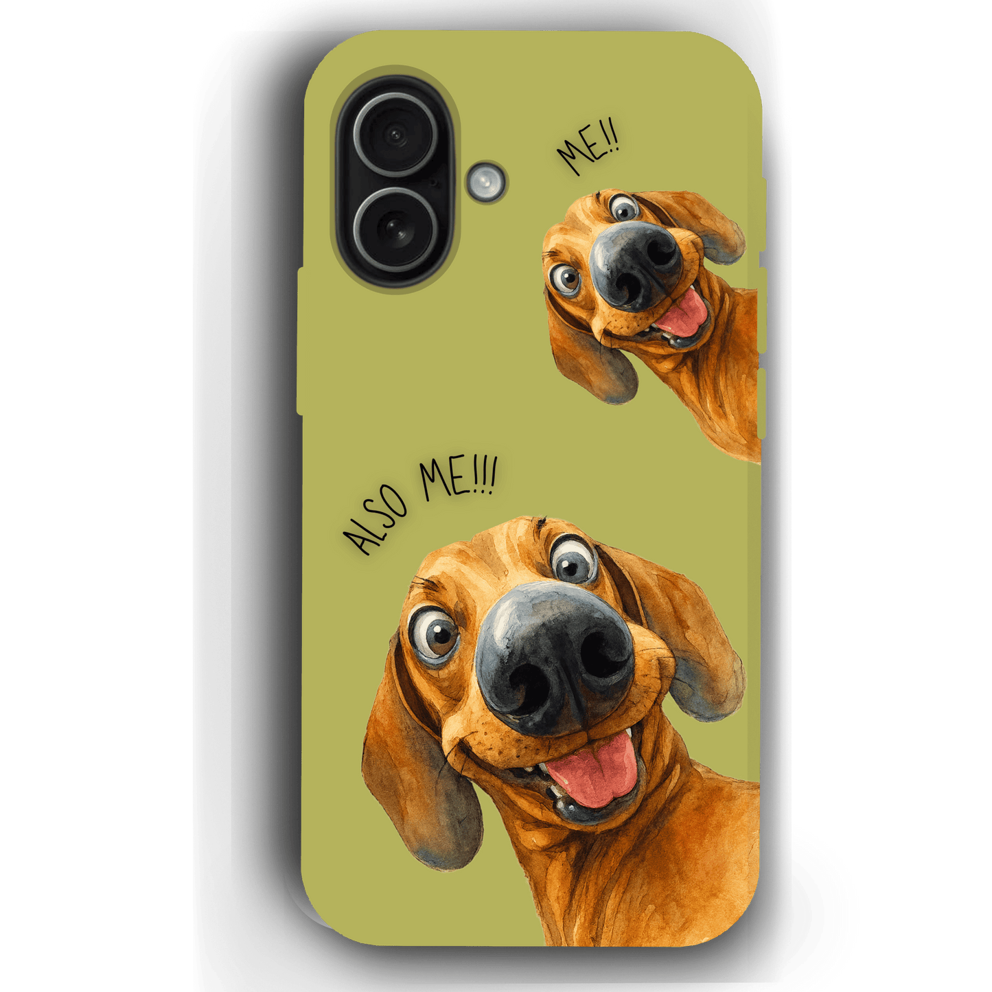 "Also Me" Design Custom Pet iPhone 17 Case – 4 Colors & 4 Patterns by YingMart, Personalized Pet Portrait Protective Cover for Dog Lovers