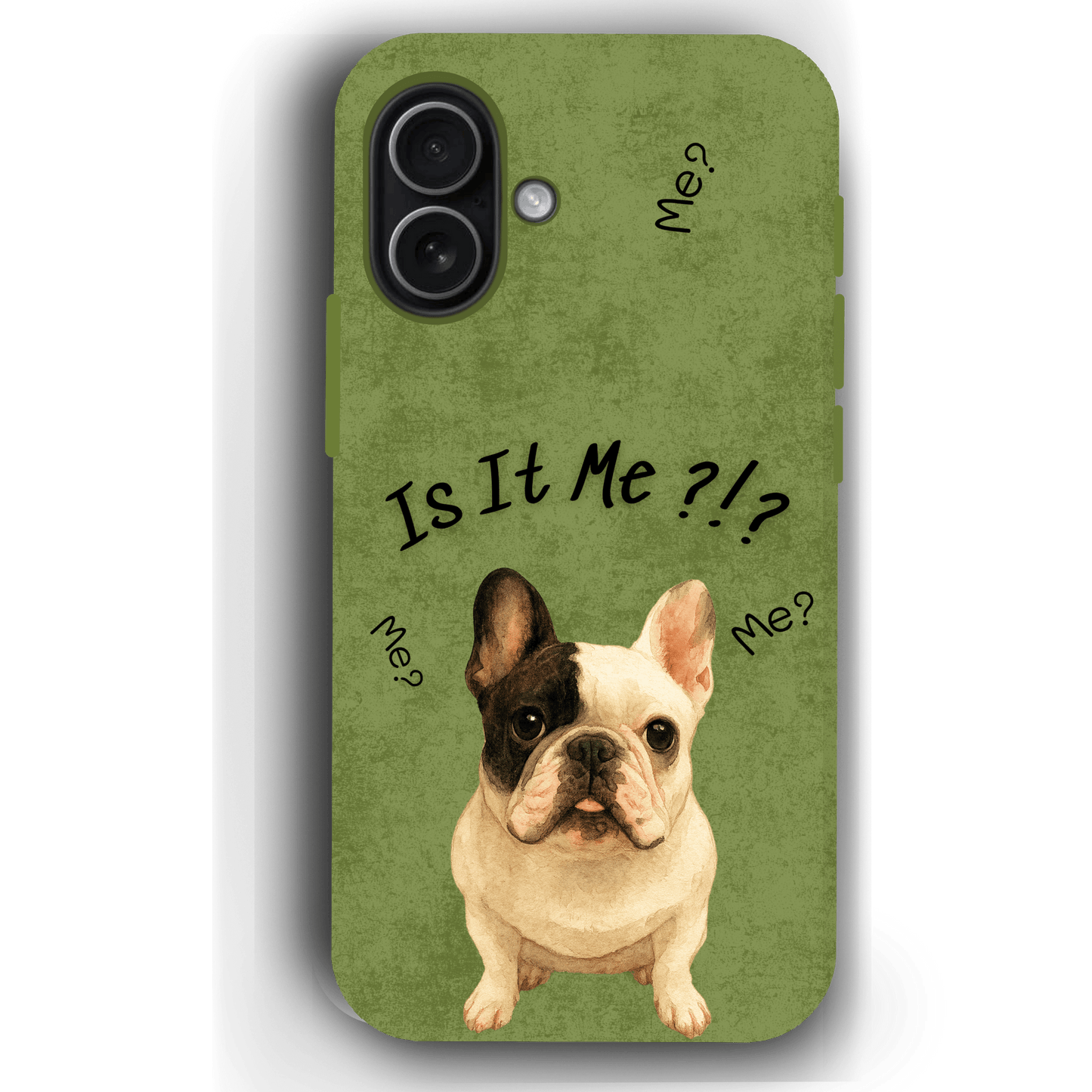 “Is It Me?” Design Custom Pet iPhone 17 Case by YingMart – Personalized Funny Portrait Design, Perfect Gift for Pet Lovers