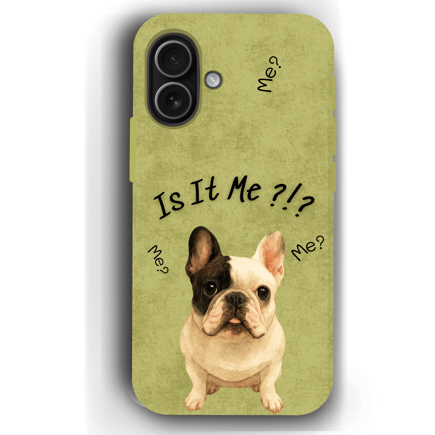 “Is It Me?” Design Custom Pet iPhone 17 Case by YingMart – Personalized Funny Portrait Design, Perfect Gift for Pet Lovers